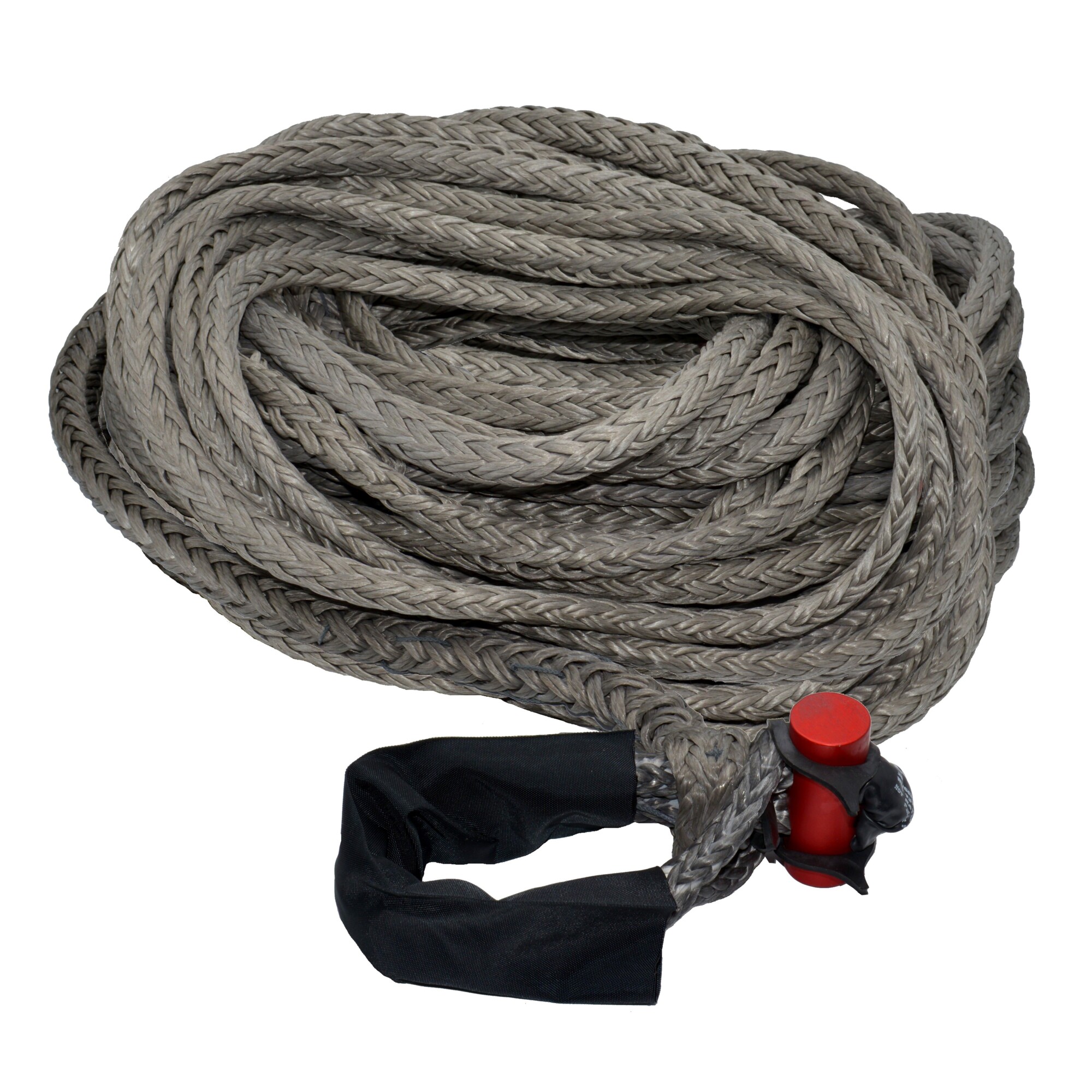 LockJaw, Synthetic Winch Rope Line w/Shackle, Max. Capacity 39498 lb, Length 125 ft, Diameter 9/16 in, Model# 20-0563125